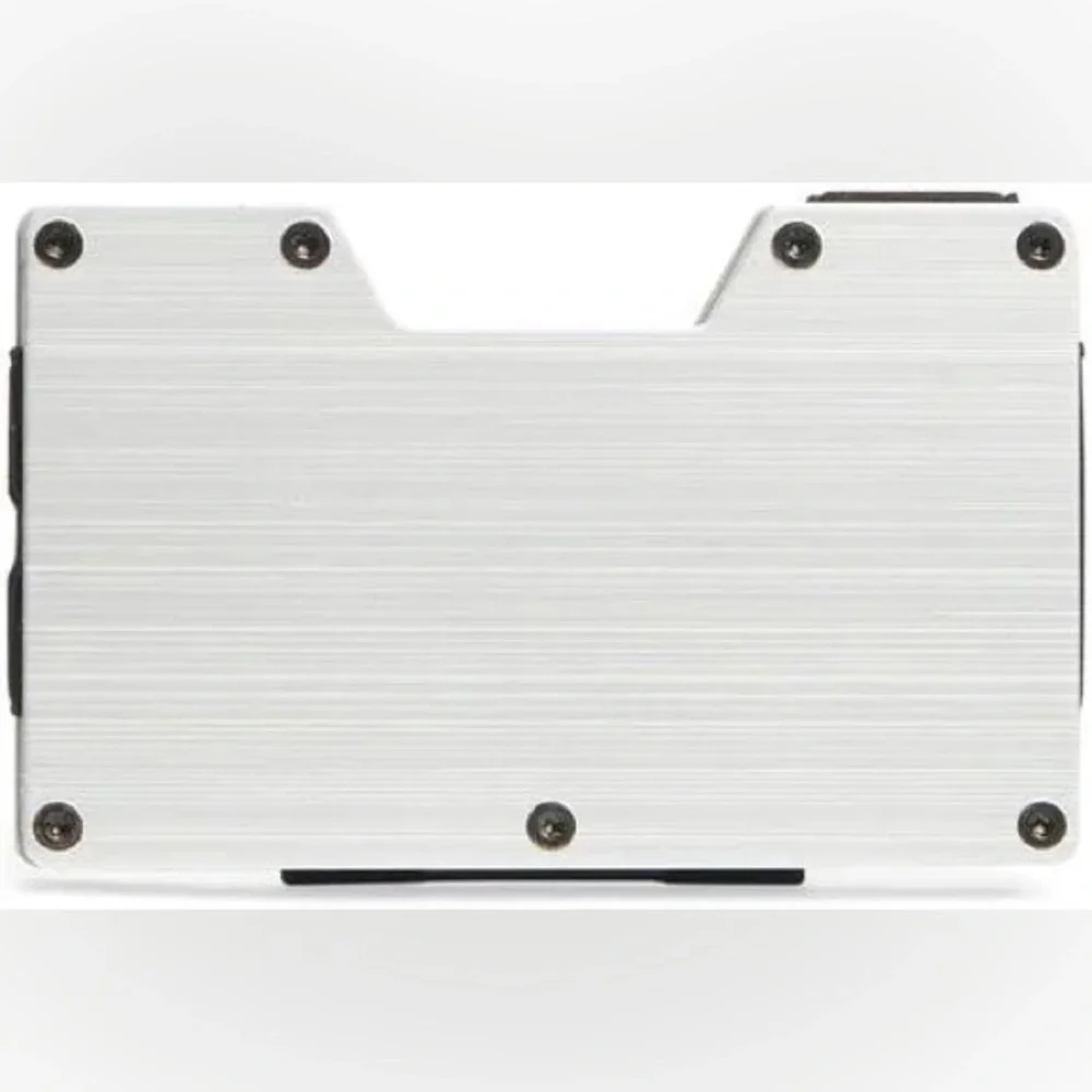 KENNETH COLE REACTION SLIM METAL CARD CASE/MONEY CLIP SILVER NWOT